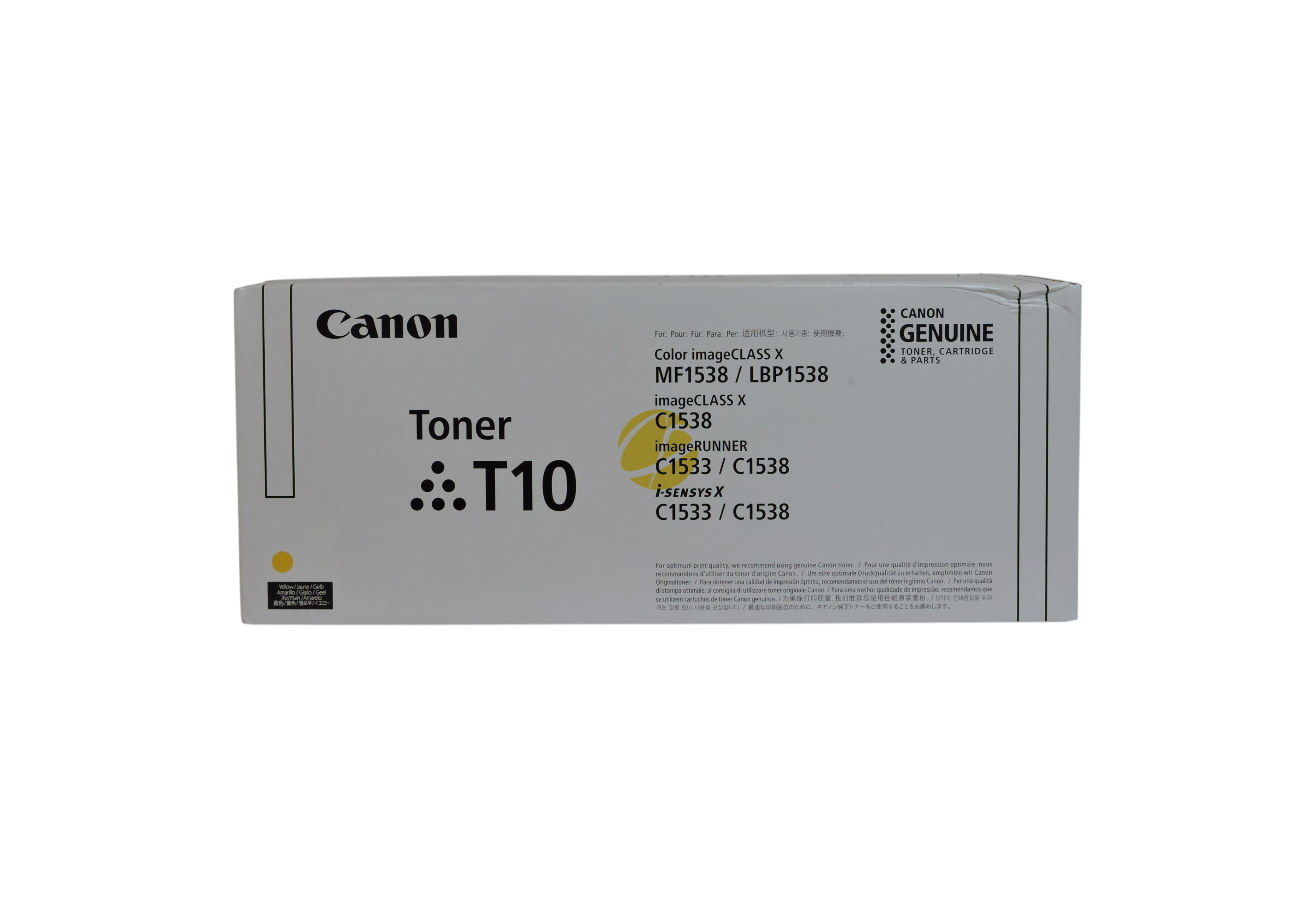 Cartucho de tóner amarillo original Canon T10 de Compras Perfectas para impresoras láser Canon